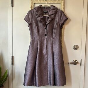 Adrianna Papell Purple Midi Dress